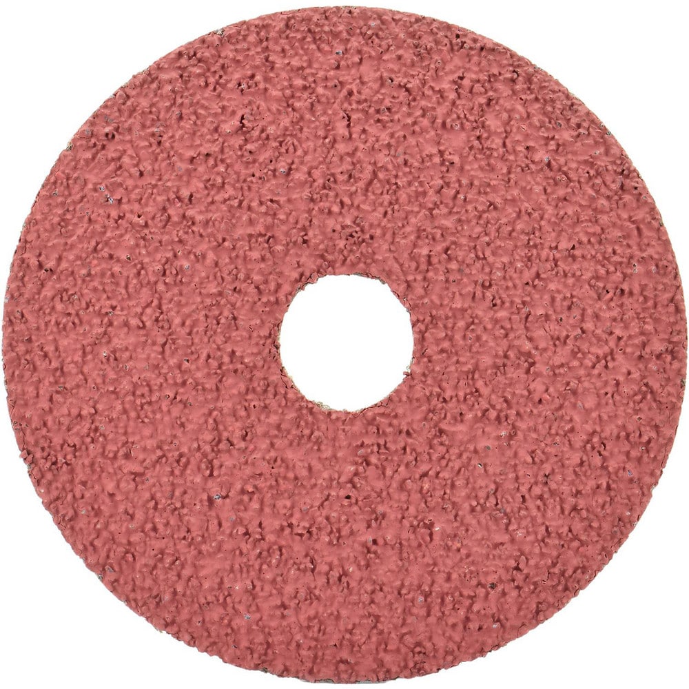 Fiber Disc:  5" Disc Dia, Arbor Hole, 16 Grit, Aluminum Oxide