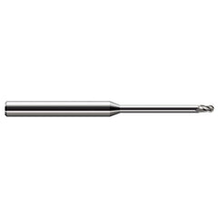 Ball End Mill: 0.1180" Dia, 0.1770" LOC, 3 Flute, Solid Carbide