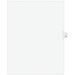 11 x 8 1/2" 12" Label, 1 Tabs, Unpunched, Preprinted Divider