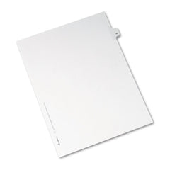 11 x 8 1/2" 46" Label, 1 Tabs, Unpunched, Preprinted Divider