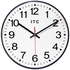 12 Inch Diameter, White Face, Dial Wall Clock