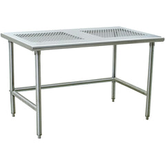 Clean Room Table: 72" Wide, Silver