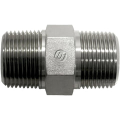 Steel Flared Tube Hex Adapter: 1/4-18 x 1/4-19 Thread