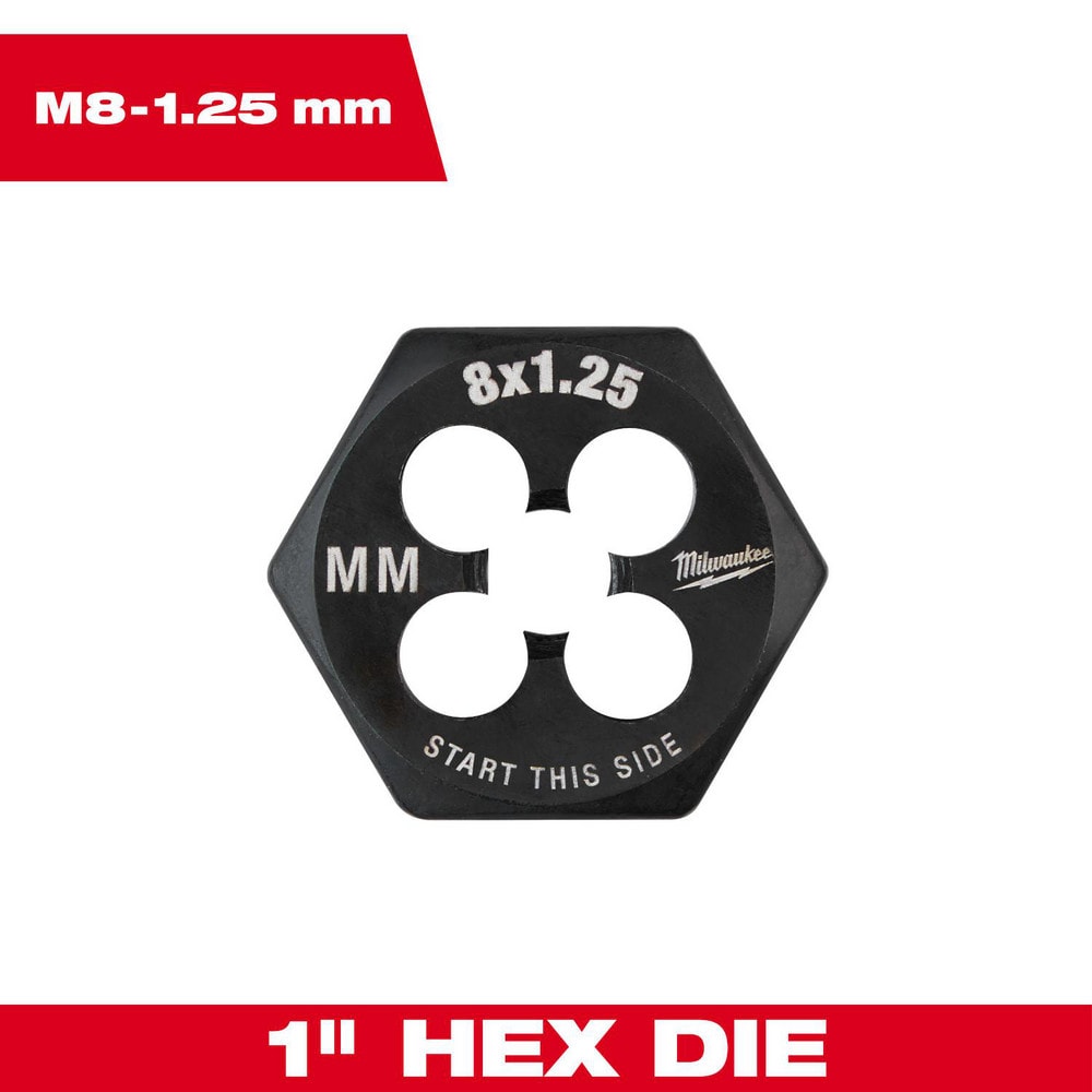 Hex Rethreading Die:  Right Hand, No Carbon Steel