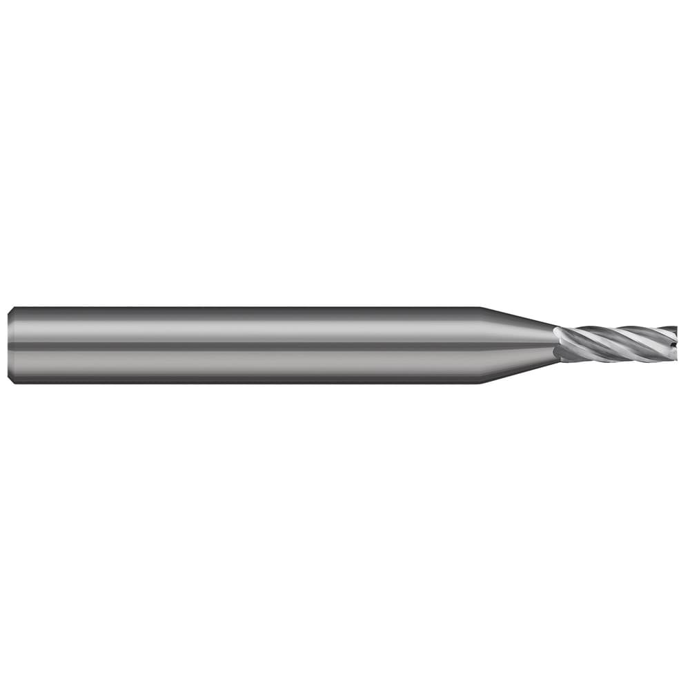 Square End Mill: 1/8" Dia, 3/8" LOC, 5 Flute, Solid Carbide