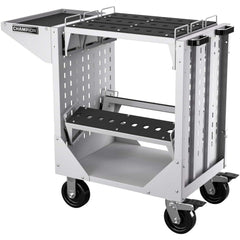 CNC Storage Carts; Style: Capto; Taper Size: Capto C4; Tool Type: CAPTO; Caster Type: Swivel, Fixed; Color: Light Gray; Tool Capacity: 3600; Material: Steel; Load Capacity (Lb.