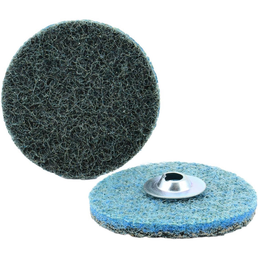 Quick-Change Disc: Type S, 1-1/2" Dia, Aluminum Oxide, Non-Woven