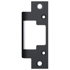Strikes; Type: Flat, Extended Lip; Length (Inch): 4-7/8; Width (Inch): 1-1/4; Material: Stainless Steel; Description: HES Faceplate, BLK Black; Finish Coating: Black