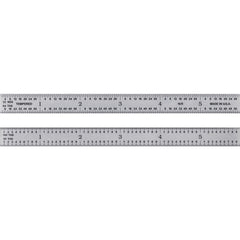 Steel Rules; Material: Steel; Length (Inch): 6; Graduation (Inch): 1/1001/641/501/32; Tip Style: Flat; Color: Silver; Flexibility: Flexible