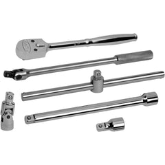 Combination Hand Tool Set: 6 Pc, Ratchet & Drive Tool Set