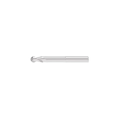 Ball End Mill: 12.00 mm Dia, 26.00 mm LOC, 2 Flute, Solid Carbide