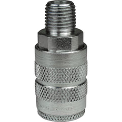 Pneumatic Hose Fittings & Couplings; Fitting Type: Air Hose; Type: Coupler; Coupling Type: Coupler; Interchange Type: Industrial; Thread Type: NPTF; Coupler Size: 0.5; Material: Steel; Thread Standard: Male NPT