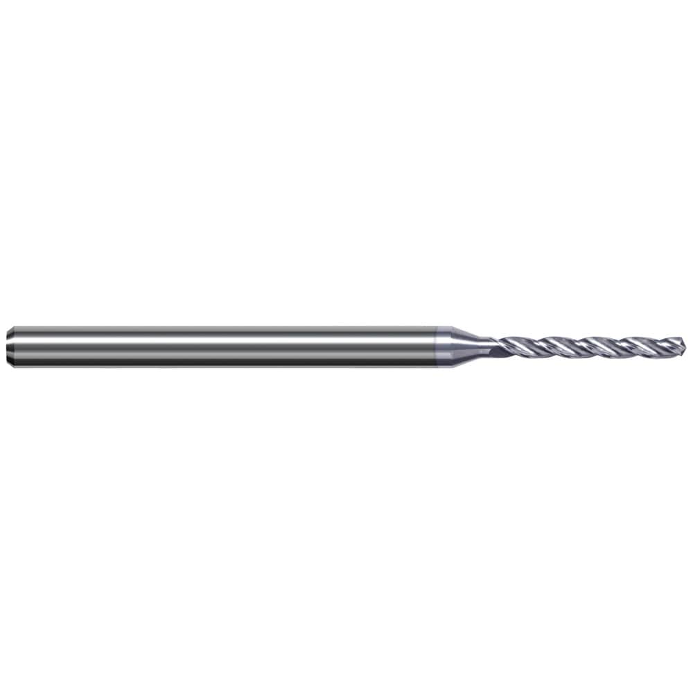 Micro Drill Bit: 0.1285" Dia, 130 deg, Solid Carbide