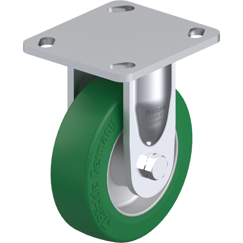 Top Plate Casters; Mount Type: Plate; Number of Wheels: 1.000; Wheel Diameter (Inch): 4; Wheel Material: Rubber; Wheel Width (Inch): 1-1/4; Wheel Color: Gray