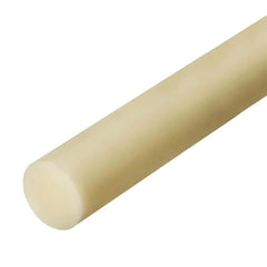 Plastic Rod: 72" Long, 0.25" Dia, Natural Color, Opaque, 5000 psi Tensile Strength