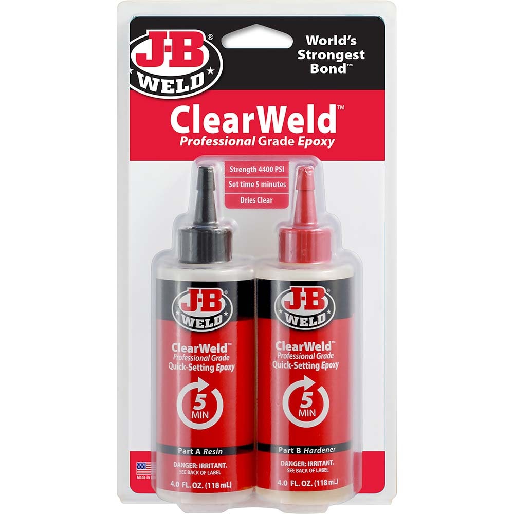 Two-Part Epoxy: 8 oz, Bottle Adhesive