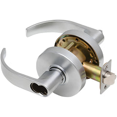 Lever Locksets; Lockset Type: Storeroom; Key Type: Keyed Different; Back Set: 2-3/4; Cylinder Type: Less Core; Material: Metal; Door Thickness: 1-3/8 to 2; Finish: Satin Chrome