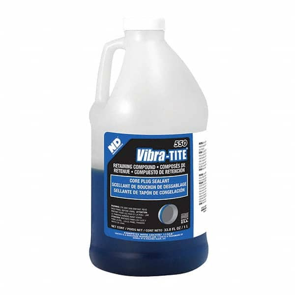 Vibra-Tite - 1 L Jug, Blue, Core Plug Sealant Retaining Compound - Exact Industrial Supply