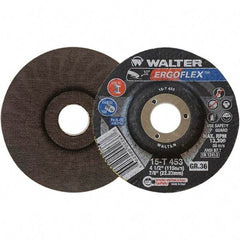 WALTER Surface Technologies - Depressed-Center Wheels Wheel Diameter (Inch): 4-1/2 Wheel Thickness (Inch): 3/64 - Exact Industrial Supply