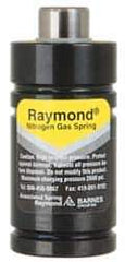 Associated Spring Raymond - 25mm Diam, 7mm Max Stroke, Yellow Nitrogen Gas Spring Cylinder - 47mm Body Length, 56mm OAL, 689 Lb Full Stroke Spring Force, 2,600 psi Initial Charge - Exact Industrial Supply