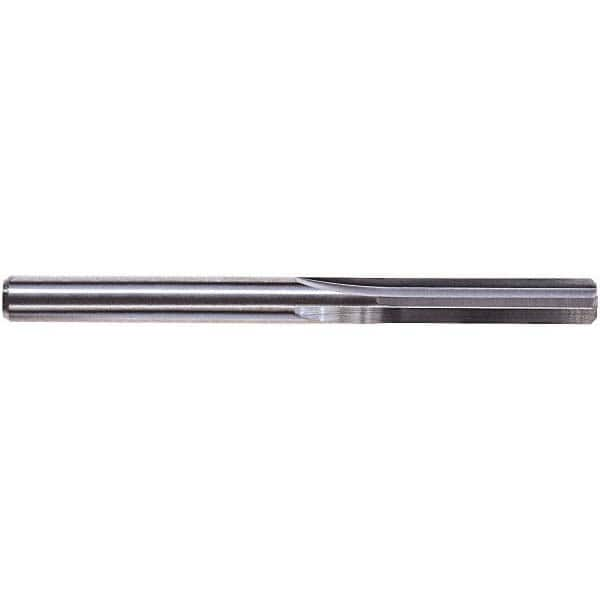 Chucking Reamer: 0.066″ Dia, 1-1/2″ OAL, 3/8″ Flute Length, Straight Shank, Solid Carbide 4 Flute, RH