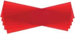 Made in USA - 5 Piece, 5" Wide x 20" Long Plastic Shim Stock Sheet - Red, ±10% Tolerance - Exact Industrial Supply