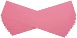 Made in USA - 10 Piece, 5" Wide x 20" Long Plastic Shim Stock Sheet - Pink, ±10% Tolerance - Exact Industrial Supply