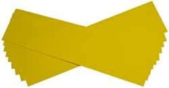 Made in USA - 10 Piece, 5" Wide x 20" Long Plastic Shim Stock Sheet - Yellow, ±10% Tolerance - Exact Industrial Supply