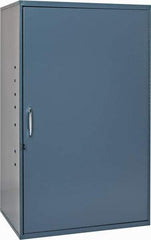 Durham - 2 Shelf Wall Storage Cabinet - Steel, 19-7/8" Wide x 14-1/4" Deep x 32-3/4" High, Gray - Exact Industrial Supply