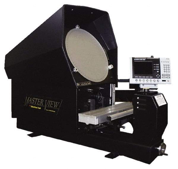 Suburban Tool - 13-3/4 Inch Diameter, Grid, Mylar Optical Comparator Chart and Reticle - For Use with 10x Magnification - Exact Industrial Supply