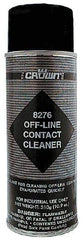 Crown - 10.9 Ounce Aerosol Contact Cleaner - 0°F Flash Point, Flammable, Food Grade, Plastic Safe - Exact Industrial Supply