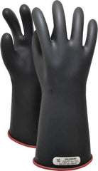 Salisbury by Honeywell - Class 1, Size XL (10), 14" Long, Rubber Lineman's Glove - 7,500 AC Max Use Voltage, 10,000 AC Test Voltage, Black/Red, ASTM D120, IEC EN60903 - Exact Industrial Supply
