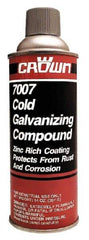 Crown - 13 oz Zinc Cold Galvanizing Compound - Comes in Aerosol, Food Grade - Exact Industrial Supply