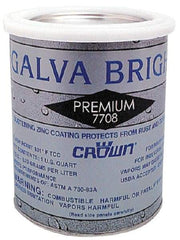 Crown - 32 oz Zinc Cold Galvanizing Compound - Comes in Bottle - Exact Industrial Supply
