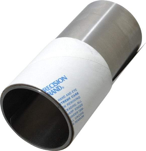 Made in USA - 100 Inch Long x 6 Inch Wide x 0.009 Inch Thick, Roll Shim Stock - Steel - Exact Industrial Supply