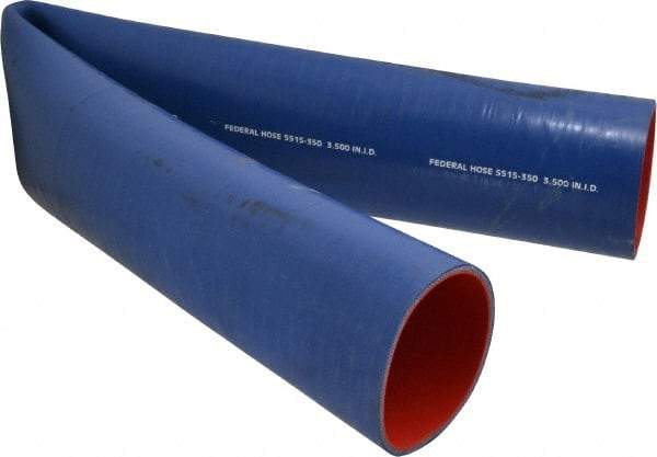 Federal Hose - 3-1/2" ID x 3.82" OD x 3' OAL, Coolant Hose - -65 to 350°F, Blue - Exact Industrial Supply