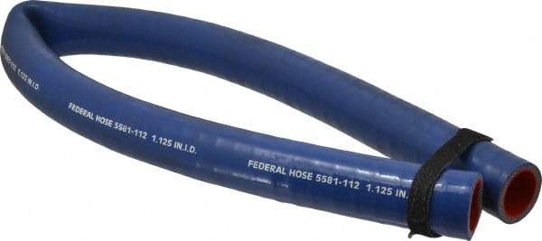 Federal Hose - 1-1/8" ID x 1.52" OD x 3' OAL, Coolant Hose - -65 to 350°F, Blue - Exact Industrial Supply