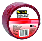 List 660 1" x 72 yds Light Duty Packaging Tape - Red - Exact Industrial Supply