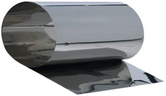 Made in USA - 1.25 m Long x 150 mm Wide x 0.1 mm Thick, Roll Shim Stock - Stainless Steel - Exact Industrial Supply