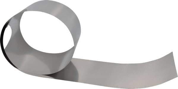 Made in USA - 50 Inch Long x 6 Inch Wide x 0.005 Inch Thick, Roll Shim Stock - Stainless Steel - Exact Industrial Supply