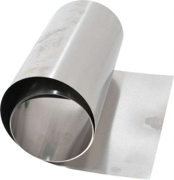 Made in USA - 50 Inch Long x 6 Inch Wide x 0.006 Inch Thick, Roll Shim Stock - Stainless Steel - Exact Industrial Supply