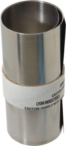 Made in USA - 50 Inch Long x 6 Inch Wide x 0.008 Inch Thick, Roll Shim Stock - Stainless Steel - Exact Industrial Supply