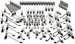 Kennedy - Tool Holder Sets For Square Hole Pegboard - Steel, 60 Piece Set - Exact Industrial Supply