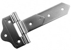 Made in USA - 8" Long x 2" Wide, Hinge - Aluminum, Brushed Finish - Exact Industrial Supply