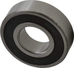 Value Collection - 7/8" Bore Diam, 2" OD, Double Seal Semi Ground Extra Light Radial Ball Bearing - 9/16" Wide, 1 Row, Round Bore, 1,565 Lb Static Capacity, 2,914 Lb Dynamic Capacity - Exact Industrial Supply