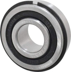 Value Collection - 3/4" Bore Diam, 1-3/4" OD, Double Seal Semi Ground Extra Light Radial Ball Bearing - 1 Row, Round Bore, 707 Lb Static Capacity, 1,366 Lb Dynamic Capacity - Exact Industrial Supply
