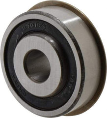 Value Collection - 1/2" Bore Diam, 1-3/4" OD, Double Seal Semi Ground Extra Light Radial Ball Bearing - 1 Row, Round Bore, 707 Lb Static Capacity, 1,366 Lb Dynamic Capacity - Exact Industrial Supply