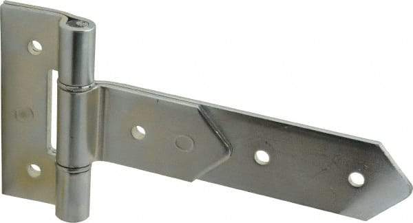 Made in USA - 8" Long x 2" Wide, Hinge - Zinc, Zinc Plated Finish - Exact Industrial Supply