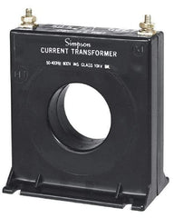 Simpson Electric - 150 Amp AC Input, 60 Hz, Panel Meter Current Transducer - 20, Screw Terminal, For Use with AC Ammeter - Exact Industrial Supply