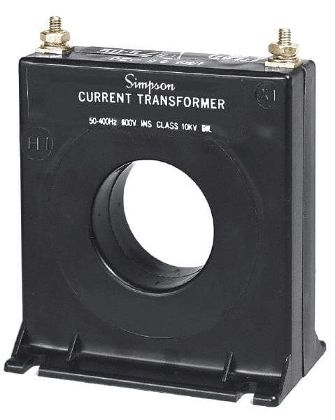 Simpson Electric - 300 Amp AC Input, 60 Hz, Panel Meter Current Transducer - 20, Screw Terminal, For Use with AC Ammeter - Exact Industrial Supply